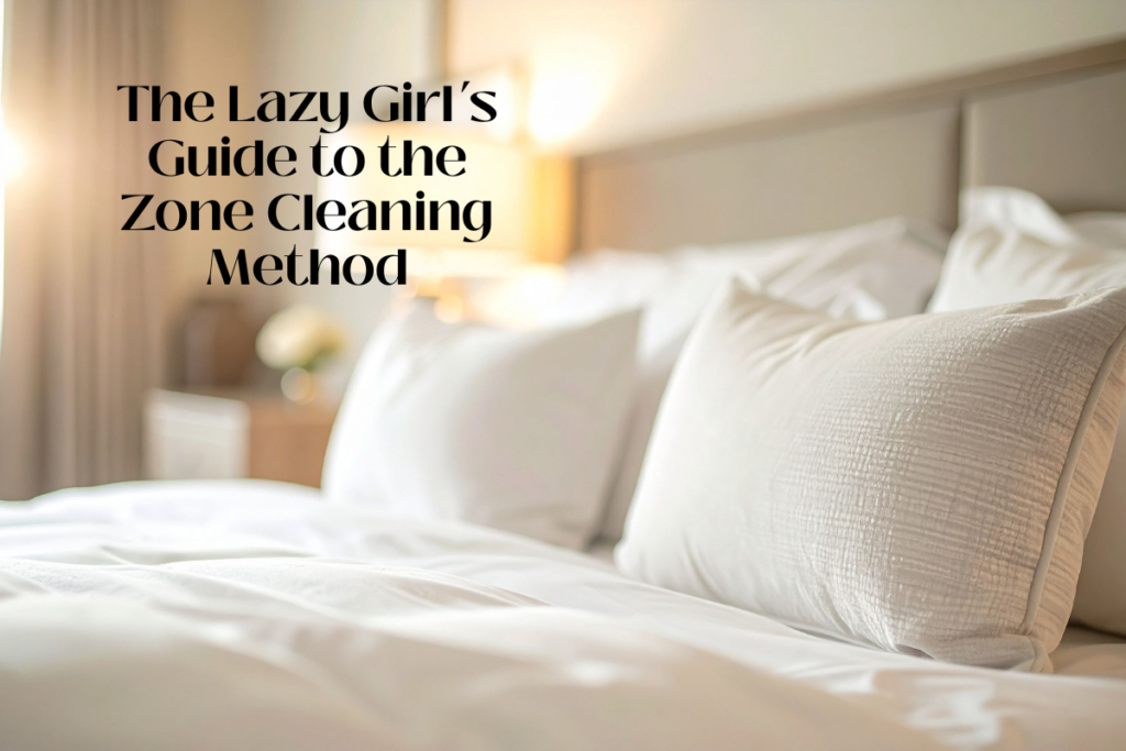 Clean made bed for Zone Cleaning Method