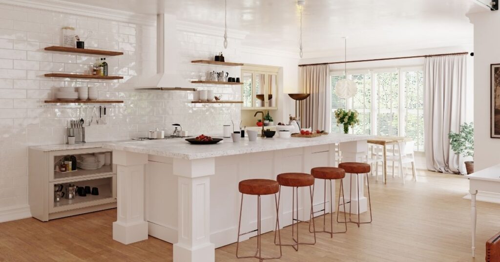 Modern, clean, kitchen showing results of Routine Anchors.